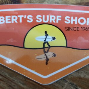 Bert's Sunset Surfer Reflection Sticker