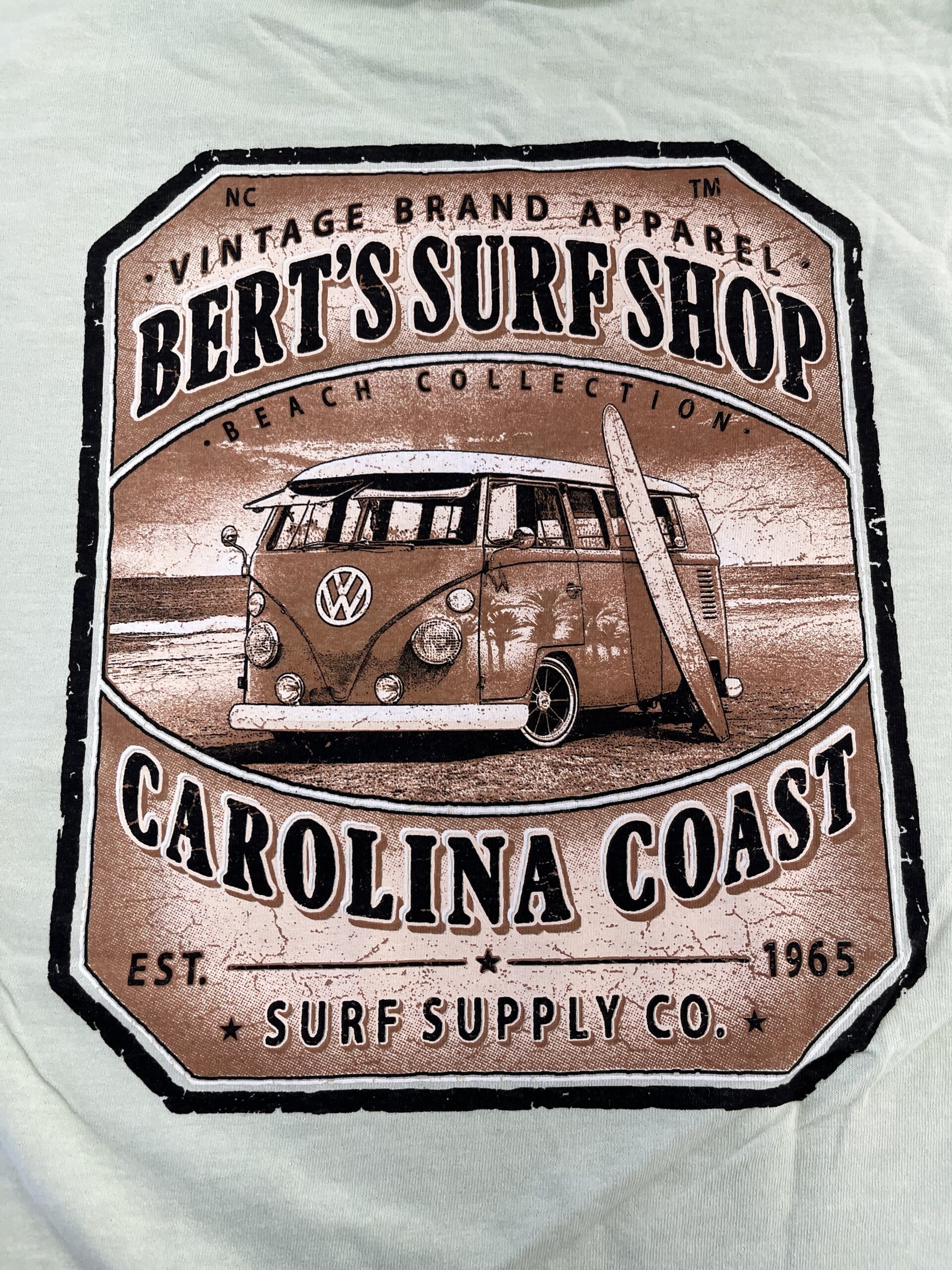 Bert's Surf Shop - Bert's Tee Shirt Vintage Beach Bus