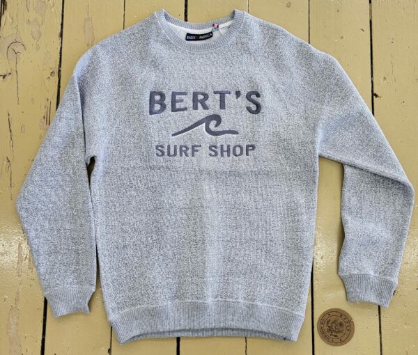 Bert's Crew Neck Sweatshirt Nantucket Woven